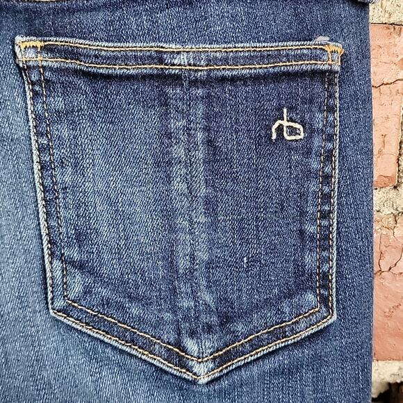 Rag & Bone Women's Skinny Low Rise Blue Denim Jeans in Kensington 24 | Girl's 12 - Picture 8 of 16